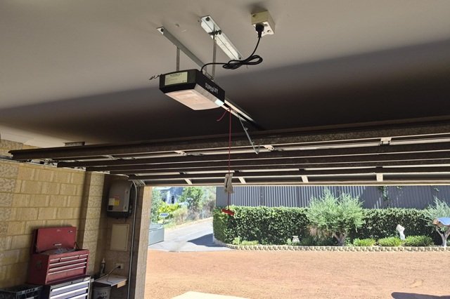 Automatic garage door opener installation in Perth